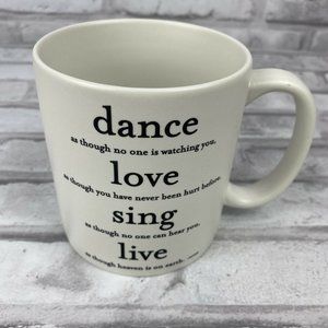 Quotable Mug Dance Love Sing Live Coffee Tea Cup
